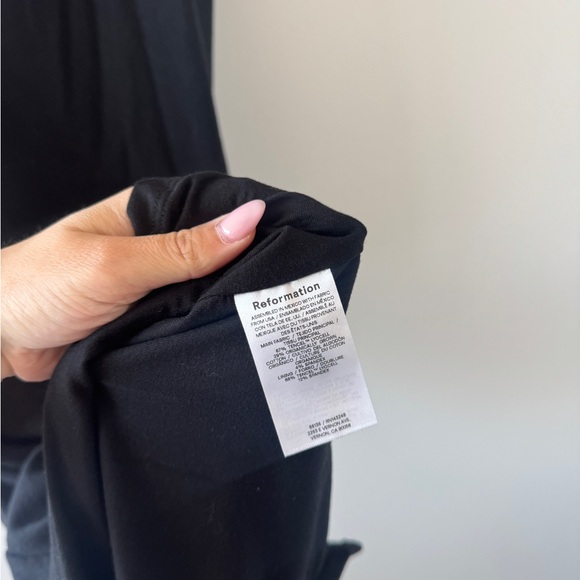 REFORMATION Jamen Black Knit Dress M - Picture 5 of 5